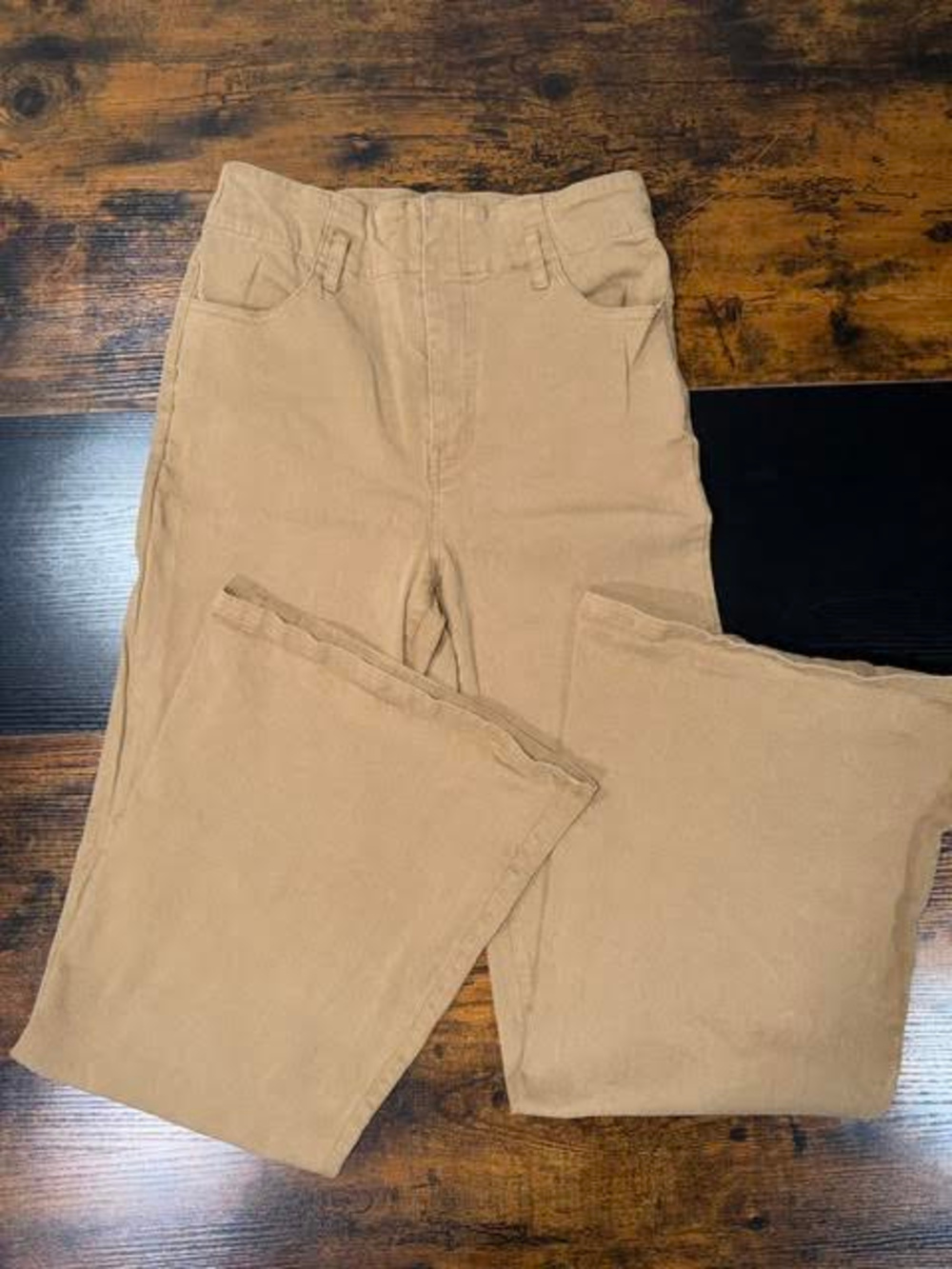 Flying Tomato Tan High Waist Bell Bottom Flare Pants 70s Boho - XL